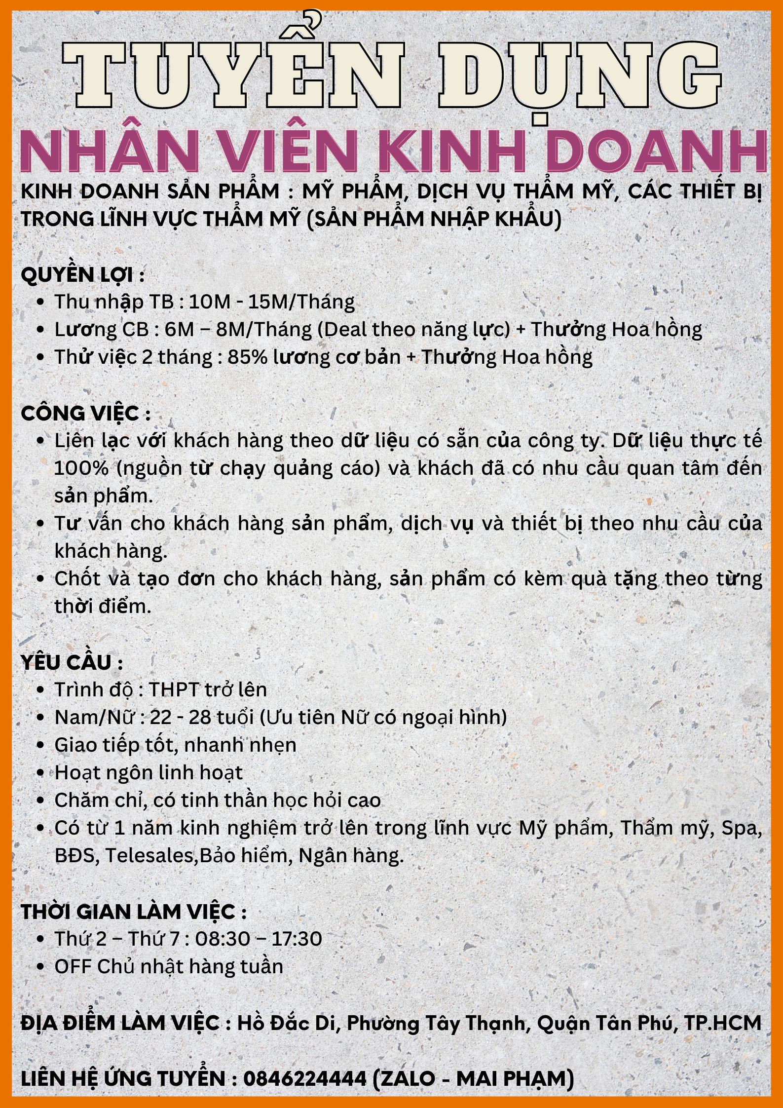 lĩnh vực hoạt động